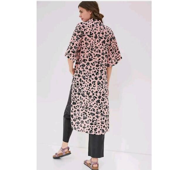New Anthropologie Maeve Rita Abstract Button Tunic Blouse $88 X-SMALL Whimsical - Picture 4 of 4